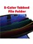 The Open Tab Açılış Bağlayıcı - 5 Inç O-Halkalar - 5 Renkli Sekme Genişleyen Dosya Klasörü - Çoklu Cepler - 400 Yaprak Kapasitesi - Mavi S-826-A 2