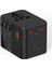 25W Evrensel Seyahat Adaptörü, Eu/us/uk/au Priz Dönüştürücü, 1x Usb, 2x Type-C Hızlı Şarj 1