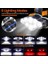 PS-888 Güçlü USB Şarj Edilebilir Profesyonel 8 Modlu 6000 Lümen 8 LED Su Geçirmez Kafa Lambası 4