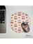 Kiraz Desenli Mouse Pad, 19 Cm, Kaymaz Taban, Ev Ofis ve Oyun Için Rahat ve Yumuşak Mousepad 1