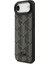 iPhone 17 Air Kılıf Lacoste Lisanslı M-Safeli Standlı Pu Deri Karışık Monogram Desenli Kapak Siyah 2