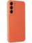 Samsung Galaxy S22 Kılıf Nano Içi Kadife Silikon - Turuncu 2