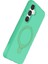 Samsung Galaxy S25 Regal Magsafe Standlı Kapak - Yeşil 3