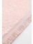 Pembe Cloudy 2li Saçaklı Dekoratif Peluş Kaymaz Taban Yıkanabilir Banyo Paspası 2
