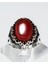 Kırmızı Akik Taşlı 925 Ayar Gümüş Erkek Yüzük – Cesur ve Zarif Duruş 1