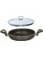Onyx Cam Kapaklı Teflon Sahan - Siyah - 22 cm 1