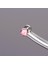 Yüksek Kalite G23 Titanium Titanyum / Opal Pembe 4mm x 7mm x 1.2mm Labret Piercing 1
