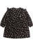 Desenli Mevsimlik Elbise 1-7 Yaş Siyah 3