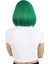 Küt Kahküllü Fiber Sentetik Peruk / Koyu Yeşil 4