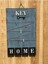 Dekoratif Home Keys Ahşap Resimlik ve Notluk (Saks Mavisi) ( Lisinya ) 1