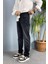 Siyah Taşlanmış Jean - Kot Pantolon Fit Kesim 1