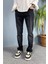 Siyah Taşlanmış Jean - Kot Pantolon Fit Kesim 3