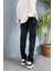 Siyah Taşlanmış Jean - Kot Pantolon Fit Kesim 4