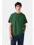 Vintage Erkek Yuvarlak Yaka Yeşil T-Shirt - 87373-0361 2