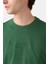 Vintage Erkek Yuvarlak Yaka Yeşil T-Shirt - 87373-0361 3