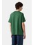 Vintage Erkek Yuvarlak Yaka Yeşil T-Shirt - 87373-0361 4