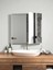 Aynalı Banyo Dolabı Iki Kapaklı 60X60X15 cm 2