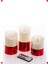 3'lü Kırmızı Kumandalı LED Mum Seti 1