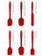 Drongo 6'lı Spatula Seti - Kırmızı 3