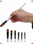 Düz Uçlu Resim Fırça Seti, 6 Parça, Çok Amaçlı 5