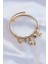 316L Çelik Gold Renk Zirkon Taşlı Minimal Kalp Detay Kelebek Charm Bileklik - Lisinya 1