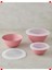 Plastik Saklama Kabı Seti - 3 Boyutlu, Pembe 2