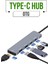 Type-C Hub Çoklu Dönüştürücü Otg 7’si 1 Arada HDMI USB 3.0 Sd Kart Okuyucu Adaptör 1