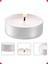 50 Adet Beyaz Tealight Mum Seti 4