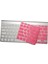 Keyboard-1 Klavye Koruyucu Silikon Kılıf Türkçe Q Baskılı Us To Tr A1314 A1242 ile Uyumlu Pembe 1