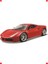 1:18 Ölçekli Kırmızı Spor Araba Modeli 1