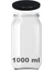 1000 ml Farklı Boyutlarda Kavanoz 1000 cc Konserve Metal Kapaklı Cam Kavanoz 6 Adet (Şeffaf, 1000 Cc) 3
