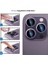 15 Pro - 15 Pro Max / 14PRO - 14PROMAX Modellerinin Tümüne Uyumlu Alaşım Çerçeveli ve 9h Sertliğinde Temperli Camlı Lens (Mor) 3