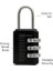 Şifreli Mini Asma Kilit 5.5 cm Dayanıklı Çanta Valiz ve Dolap Kilidi Seyahat Için Güvenli Kullanım 3