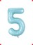 Açık Mavi Rakam Folyo Balon - 80 cm 1