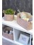Keçe Tahta Saplı Düzeleyici Sepet - Çok Amaçlı Saklama Organizer Kutu Maxi 25X18X15CM - 2