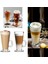2 Adet Kulplu Bardağı Cam Kahve Bardağı 290 ml 1