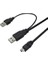 4529 USB Y 3 Giriş Mini 5 Pin Harddisk Kablosu 2