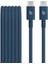 Usb-C&apos;den Usb-C&apos;ye Örgülü Kablo, Hızlı Şarj, Dayanıklı/dolanmayan, ve Aygıtlar Için Uyumlu Şarj Kablosu (1,5 M) – Lacivert 2