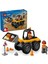 City Sarı Tekerlekli Inşaat Yükleyicisi 60450-4 Yaş ve Üzeri Çocuklar Için Yaratıcı Inşaat Aracı Içeren Oyuncak Yapım Seti, Doğum Günü Hediyesi (81 Parça) 1