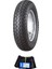 Irc 10 Jant 3.50-10 Tube Type (Iç Lastikli) Sports Scooter Dış Lastiği + Irc 3.50/4.00-10 Eğri Sibop Iç Lastik Seti 1