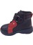 1001 Ridente Lacivert Kırmızı Bebe Erkek Çocuk Bot % 100 Deri Lastik Vetek Cırtlı 3
