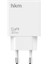 Hkm Tech Extra Slım Gan 30W Usb-A ve Type-C Çift Portlu Hızlı Şarj Aleti, Ultra Ince Güç Adaptörü, Beyaz 2