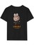 Kız Labubu Çocuk Baskılı T-Shirt - Siyah 1