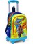 Işıklı Tekerlekli Motorsiklet Çekçek Okul ve Seyahat Çantası Erkek Çocuk Lacivert Sarı 1
