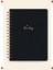 A5 Sert Kapak Çizgili Defter, Keten Dokulu, Siyah 5