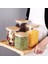 1400ML Sızdırmaz Vakumlu Bambu Kapaklı Borosilikat Cam Kavanoz – Hava Geçirmez & Dayanıklı Gıda Saklama Kabı (10CM x 21CM) 2
