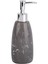 Desenli Gri Sıvı Sabunluk 8X8X17CM 300ML 1