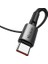 CA-3590 100W 6A Type-C Hızlı Şarj ve Veri Aktarim Kablosu 1.2m, Siyah 3