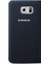 Kumaş Folyo Cüzdan Koruyucu Kılıf Cover Kredi Kartı Bölmeli Galaxy S6 Için, Siyah 1