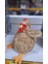 23 cm Oturan Peluş Tavuk Oyuncak - Yumuşak Dolgulu Sevimli Peluş Hayvan 5